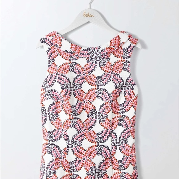 Boden Sleeveless Floral Martha Peplum Rollneck Top - Picture 8 of 13